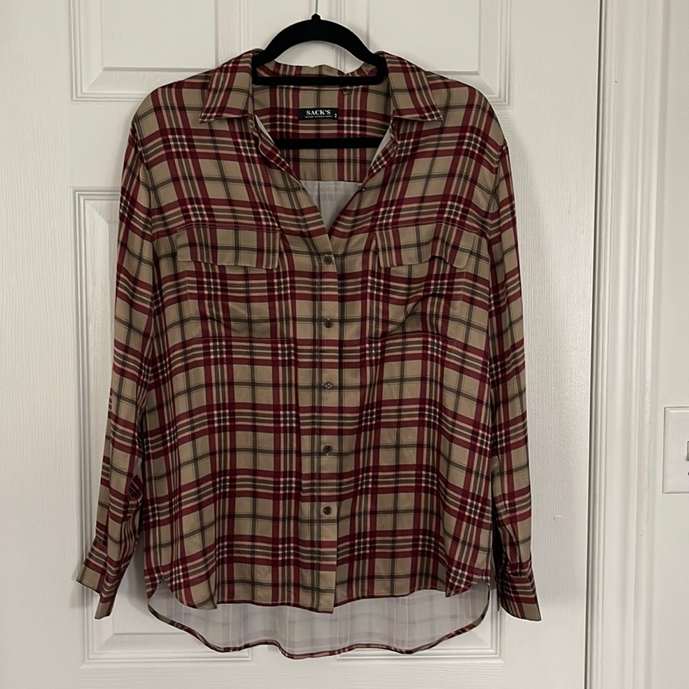 Plaid button up shirt